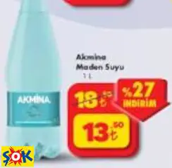 AKMİNA MADEN SUYU 1 L